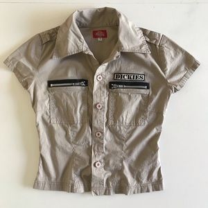 Dickies rare name patch juniors work shirt